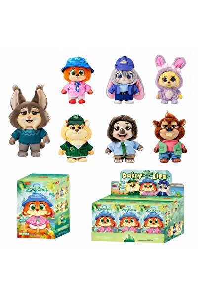 ZİVENTA Zootopia 2 Zootropolis Peluş Anahtarlık Figür Kutu Oyuncak Blind Box ...