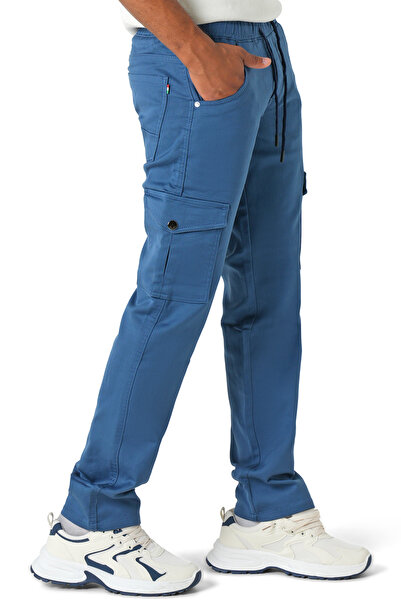 hendam Men's casual comfortable trousers with elastic waistband and drawstrings