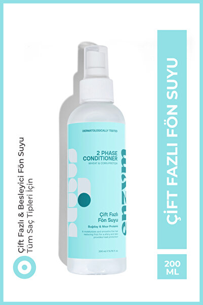 ENZYM COSMETICS Çift Fazlı Elektriklenme Karşıtı Ve Isı Koruyucu Fön Suyu (Bu...