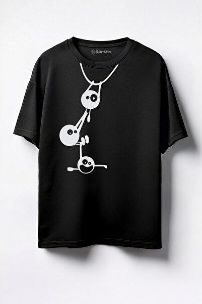 Merch&ice تي شيرت ديلي توبالز كبير الحجم مطبوع للجنسين