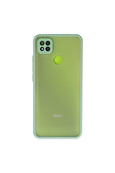 cepmoda غطاء هاتف REDMI "9C" من السيليكون غير اللامع - غطاء شفاف بلوري [فيروزي]