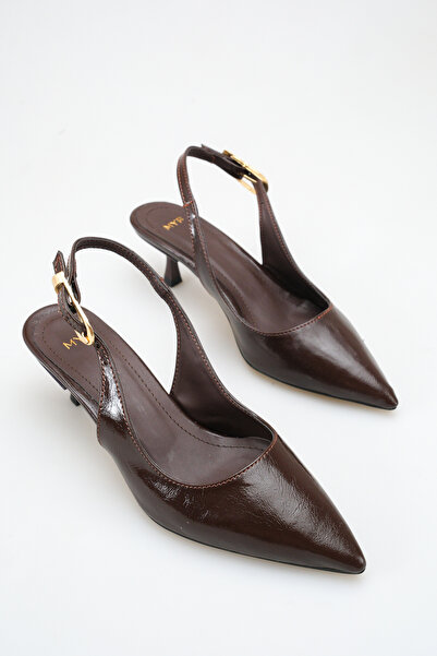 meyra'nın ayakkabıları Дамски обувки с каишка и отворена пета Bitter Coffee Y...