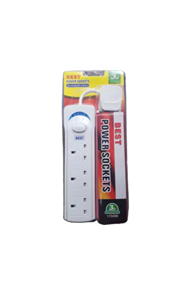 Powerace Best Extension Socket 3 Outlets