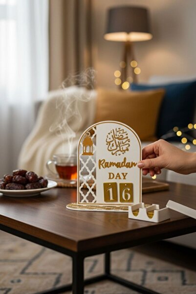 KUKO DESIGN Ramazan Gün Sayacı Masaüstü Dekoratif Ramazan Takvimi – Dekoratif...