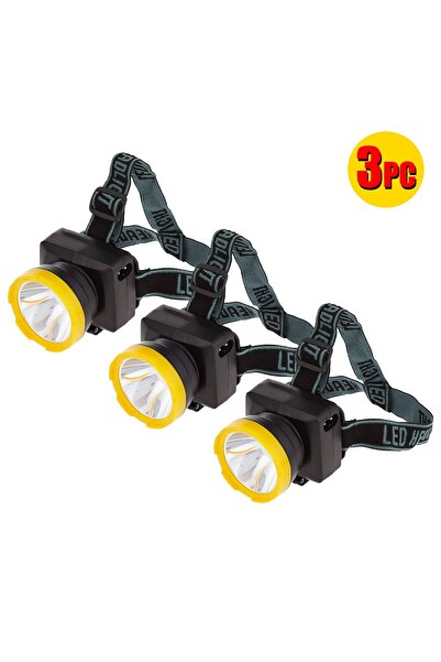 BUYMART 3 PC -Portable Rechargeable LED Head-Mounted Flashlight Waterproof Ou...