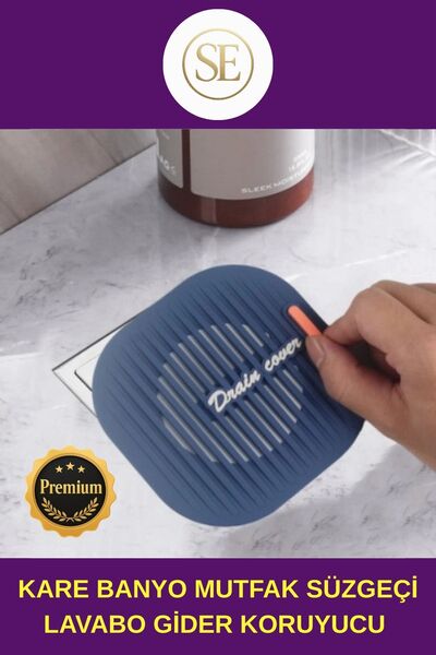 #PREMİUM Kare Banyo Mutfak Süzgeçi Lavabo Gider Koruyucu Tıkanıklık Önleyici Dayanıklı