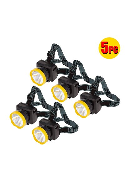 BUYMART 5 PC -Portable Rechargeable LED Head-Mounted Flashlight Waterproof Ou...