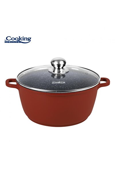 OEM ALUMINUM SAUCE PAN+LIDER 40X17.5CM, 18.6L, CALABRIA, COOKING BY HEINNER