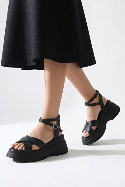 Riccon Women's Sandals 0012918 Black