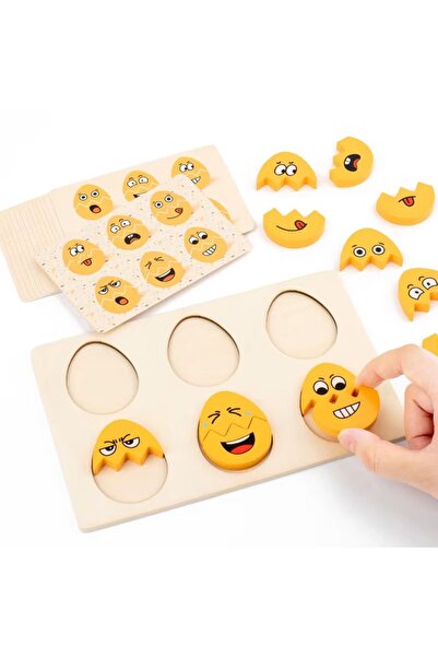 tinymaya Montessori Zeka ve Dikkat Geliştirici Oyuncak, Ahşap Eşleştirme Oyun...