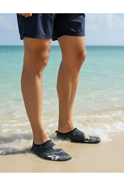 Sea&Blue أحذية بحر بيضاء منقوشة بنعل مانع للانزلاق - أحذية مرنة للشاطئ وحمام ...