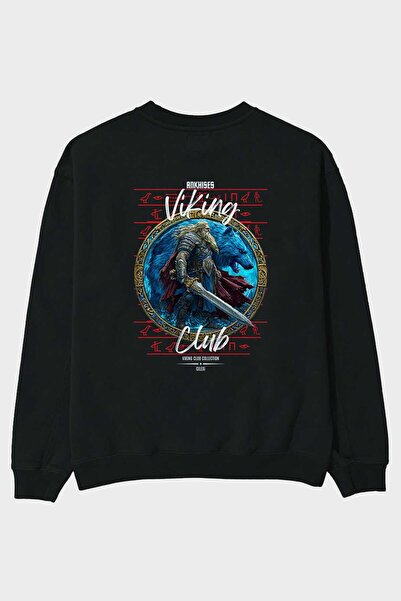 Ankhises تي شيرت تير أسود مطبوع من الخلف للرجال والنساء للجنسين