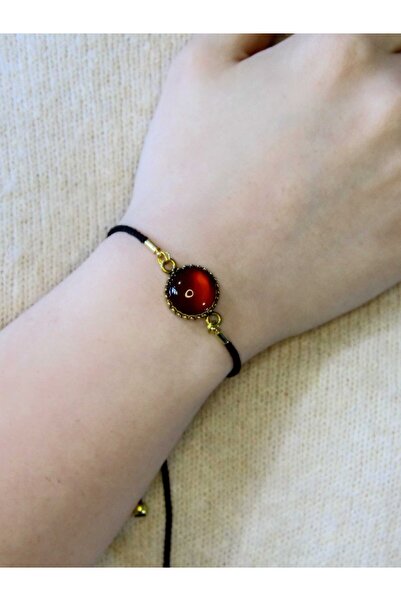 esha Natural Stone Agate Natural Stone Adjustable Women's Bracelet with Eleva...