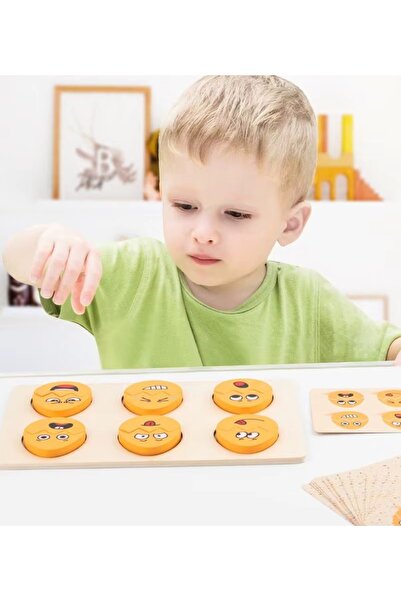 tinymaya Montessori Zeka ve Dikkat Geliştirici Oyuncak, Ahşap Eşleştirme Oyunu, Eğitici Oyuncak