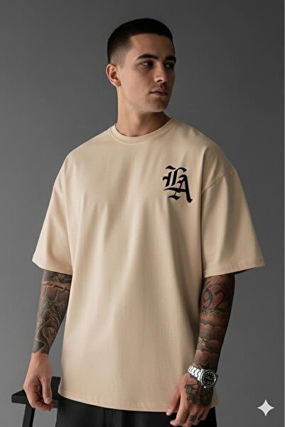 Shine Stone Men's crew neck relaxed fit printed t-shirt