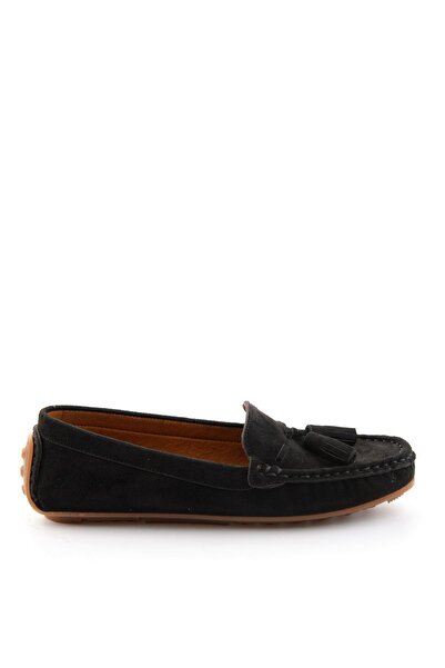 Bambi Siyah Kadın Loafer Ayakkabı K01309000672