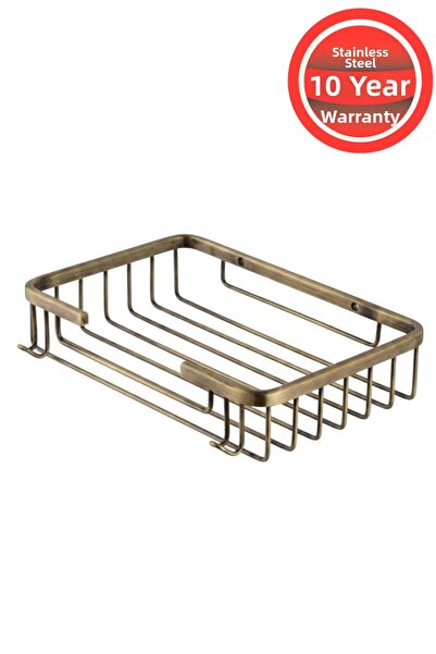 BanyomHome Clk حامل شامبو من النحاس المقاوم للصدأ مقاس 22 × 15 سم، رف حمام من...