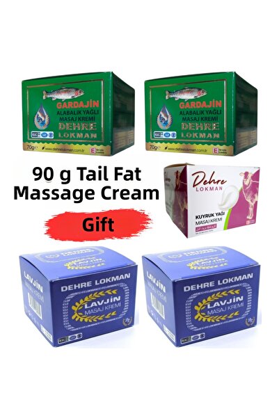 Dehre Lokman Gardajin Trout Oil Cream 70 Gr X 2 Pcs & Lavjin Massage Cream 70...