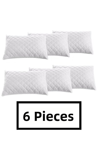 Bestchoice 6 Pieces Quilted Zippered Pillow Protector Mattress 50x70 cm
