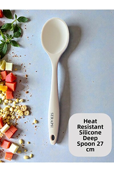 Seraph Heat Resistant Silicone Deep Spoon 28 cm 1 Piece
