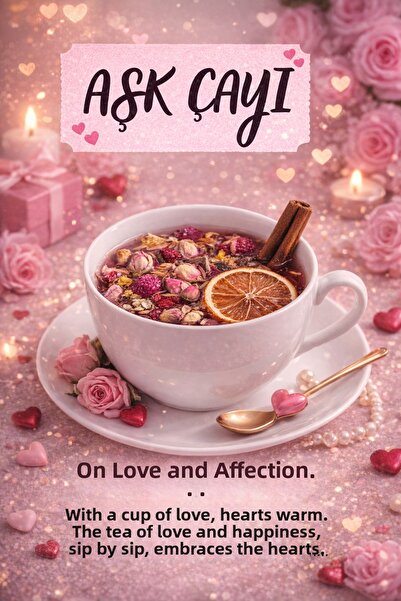 Aktarzane شاي الحب - شاي أعشاب رومانسي خاص لعيد الحب 100 جرام |   خليط طبيعي ...