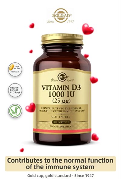 Solgar Vitamin D3 1000Iu 100 Capsules