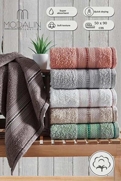 MODALİN Σετ πετσετών χεριών και προσώπου Fiona 50x90 6 τεμαχίων
