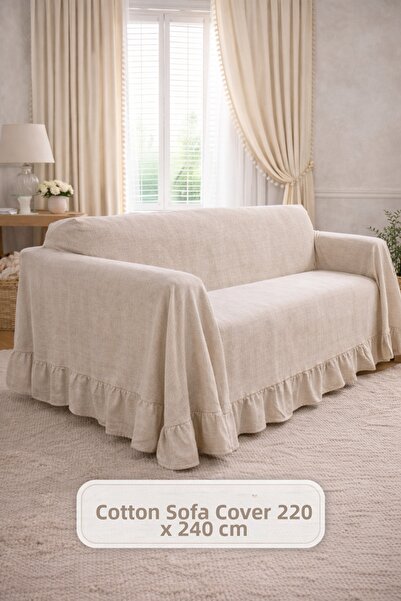 perde plus Памучен - Здравословен плат за покривка за диван, покривка за легло