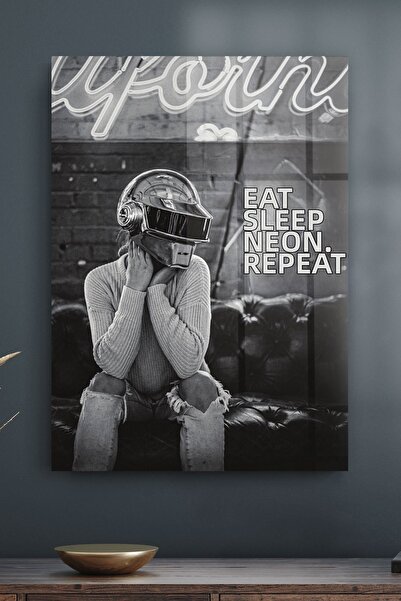 Decovetro Γυάλινος πίνακας Cyberpunk Neon