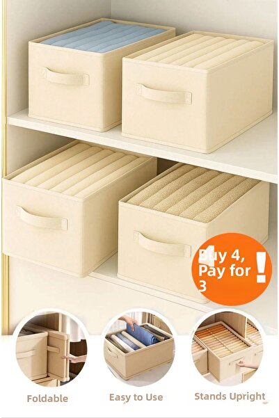 she berrak منظم داخل الخزانة، منظم الرف، صندوق تخزين ملابس قابل للطي - 45 سم ...