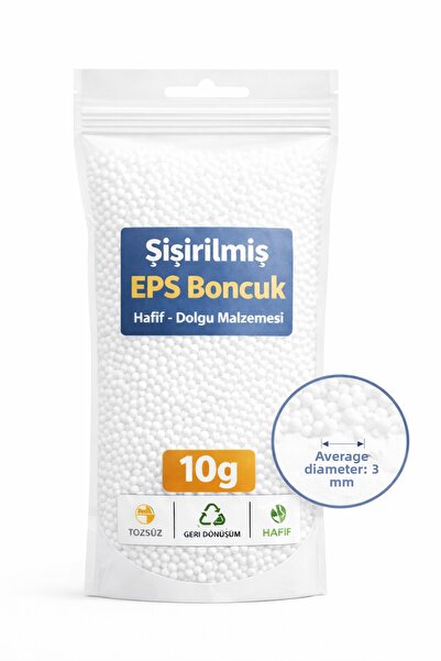 Aterpor Mărgele Styropor Alb - 10 Gr