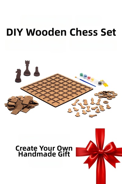 Metalicraft Sf01 DIY Wooden Chess Set |   DIY Wooden Chess |   27X27 cm |   P...