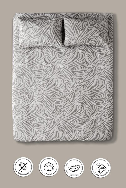 Cotto Home Set cuvertură de pilota din bumbac Ranforce, cu model zebră, culoa...