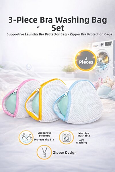 MorPort 3 قطع من شبكة غسيل حمالات الصدر الفاخرة من لوكس، شبكة غسيل الملابس ال...