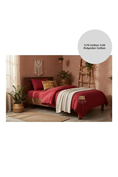 ayçiçek home Single Bedding Set 100/200 Fitted Sheet Quilt Size 140/210 Custo...