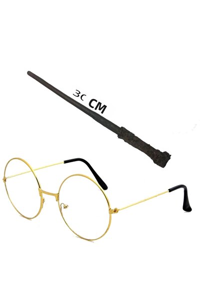 shopwave عصا هاري بوتر 30 سم ومجموعة نظارات هاري بوتر (5047)