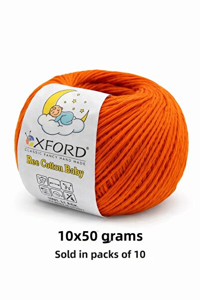 Oxford İplik 10 عبوات من القطن الصديق للبيئة للأطفال - خيط قطني رفيع - كروشيه...