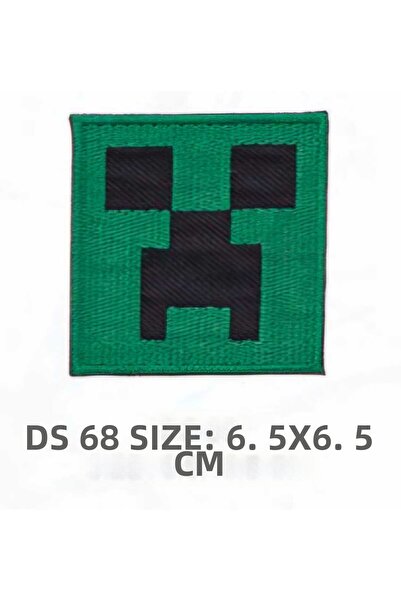 fema aksesuar Iron-On Arma-Patch-Patch Mine-Craft Creeper 6,5X6,5 cm (1 Pcs)
