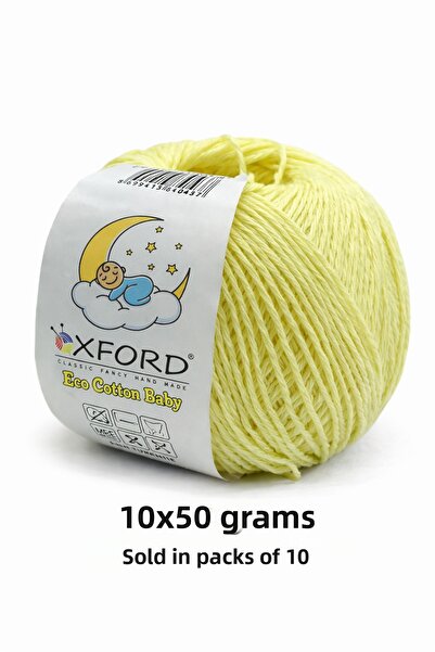 Oxford İplik 10 Pack Eco Cotton Baby - Thin Cotton Thread - Crochet - Punch T...