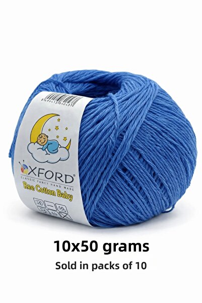 Oxford İplik 10 عبوات من القطن الصديق للبيئة للأطفال - خيط قطني رفيع - كروشيه...