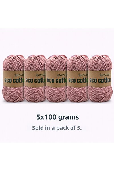 Oxford İplik 5 عبوات من القطن البيئي - 100 جرام 200 متر خيط حياكة من القطن ال...