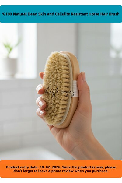 Hızlı Çeyiz فرشاة شعر الخيل الطبيعية 100% المضادة للجلد الميت والسيلوليت