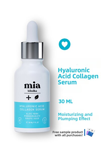 mia klinika مصل حمض الهيالورونيك والكولاجين المضاد للشيخوخة والمرطب