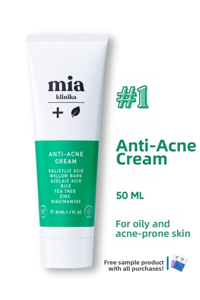 mia klinika كريم مرطب مقوي للحاجز الواقي للبشرة المصابة بحب الشباب والبشرة ال...