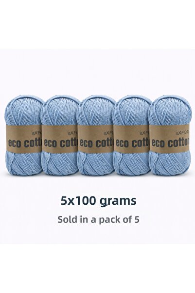 Oxford İplik 5 عبوات من القطن الصديق للبيئة - 100 جرام 200 متر خيط حياكة من ا...