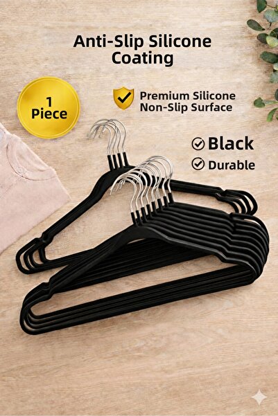 ARVALE 1 Piece Non-Slip Silicone Coated Clothes Hanger Closet Organizer 40cm