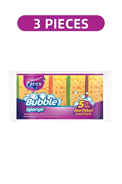 Parex مجموعة إسفنجة فقاعية مسطحة مكونة من 5 قطع