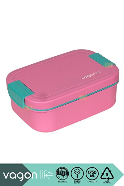 Vagonlife Bento 1030ml Lunchbox New Collection Single Layer 2 Compartments Pp...