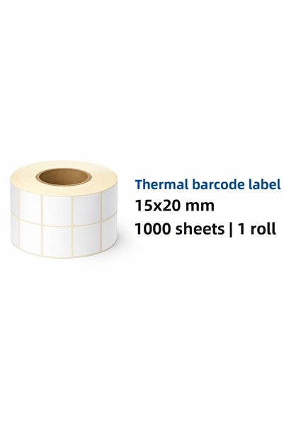 Blue Label Etichetă termică cu cod de bare | 2 persoane, unul lângă altul |  ...