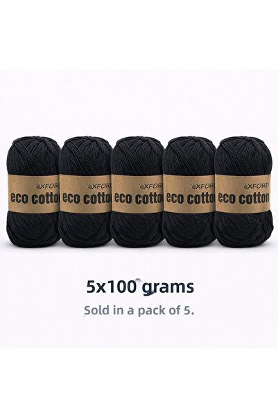 Oxford İplik 5 عبوات من القطن البيئي - 100 جرام 200 متر خيط حياكة من القطن ال...